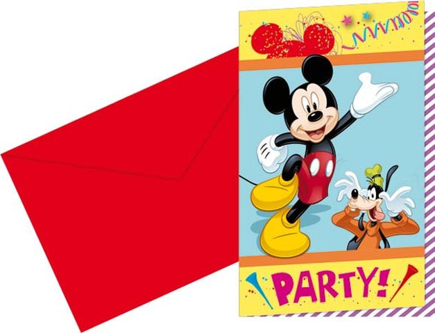 Carte D Inviration Anniversaire Mickey Carnaval