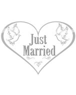 Décoration de porte "Just Married"