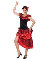 Déguisement femme danseuse flamenco rouge - Taille L