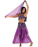 Déguisement femme danseuse orientale mauve – Taille Unique