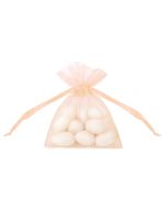 20 sacs en organza 7,5 x 10 cm - saumon