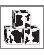 Boîte imprimé vache - thème western - x3