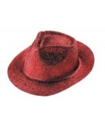 Chapeau paillettes rouge