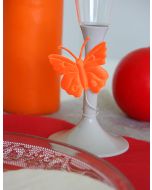 Papillons deco - mandarine