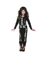Costume fille squelette - Taille 7/9 ans