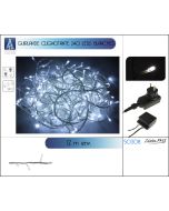 Guirlande clignotante 240 leds blanche 12m