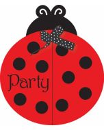 8 invitations coccinelle