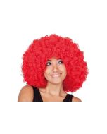 Perruque femme Afro - rouge