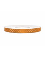 Ruban orange à pois blancs – 6 mm x 25 m