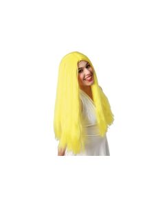 Perruque Jaune - femme cheveux longs 