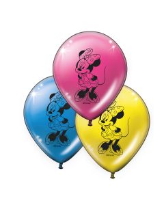 8 ballons anniversaire Minnie