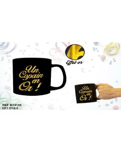 Mug noir et or - Un copain en or