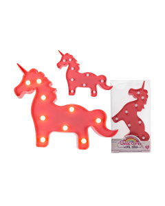 Tête de licorne LED - rose vif   à prix discount