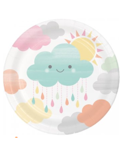 8 petites Assiettes nuage