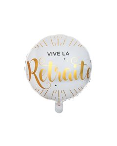 ballon aluminium vive la retraite