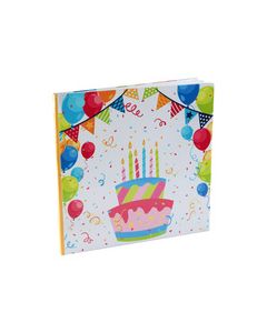 livre d'or anniversaire arlequin multicolore