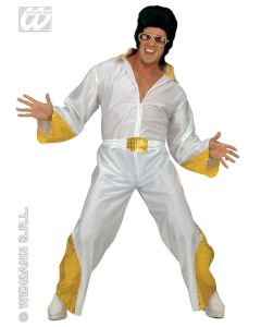 Costume adulte "The King" jaune M