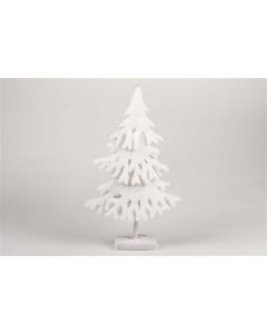 Sapin déco de table blanc