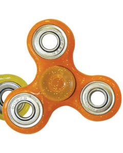 Hand spinner pailleté orange