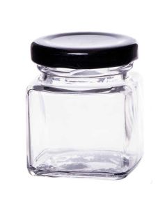 Mini Pot Confiture Couvercle Noir 50 ml