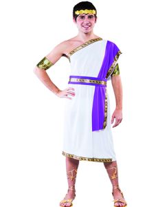 Costume homme romain  blanc et violet XL