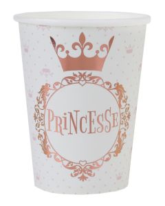 Gobelet Princesse couronne carton 27 cl (x10)