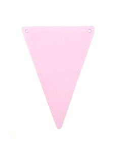 5 fanions 15 x 21 cm – rose