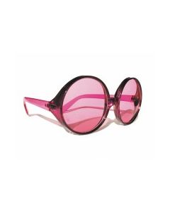 Lunettes Hippie géantes - rose