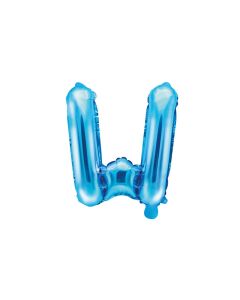 Ballon bleu lettre W - 36 cm