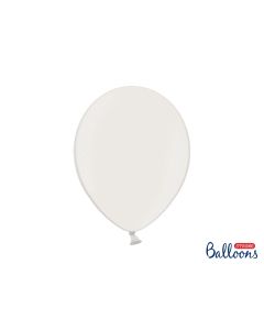 10 ballons 27 cm – blanc métallisé