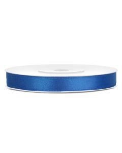 Ruban satin 6 mm - bleu royal