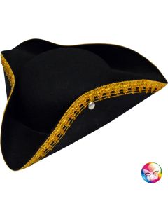 Tricorne noir avec galon