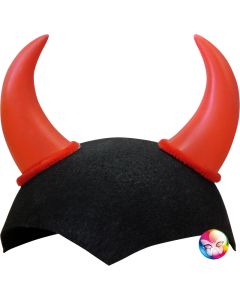 Coiffe diable avec cornes - Plusieurs couleurs - 1