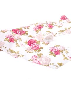 Chemin de table fleur pivoine - 28 cm x 5 m