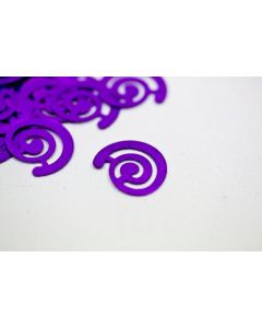 Confettis de table "Spirale fantaisie" - Prune