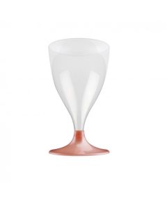 10 verres à vin easy corail