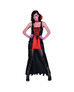 Déguisement femme vampire rouge - taille unique