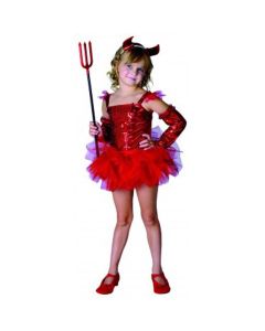 Déguisement fille diablotin rouge - Taille 4/6 ans