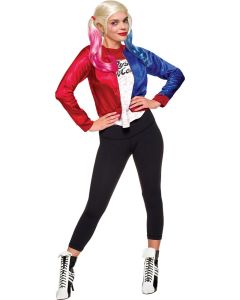 KIT DEGUISEMENT HARLEY QUINN VESTE & TSHIRT ADULTE - Taille M