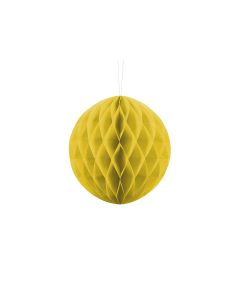 Boule chinoise alvéolée jaune - 30 cm