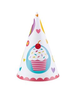 Lot 6 chapeaux anniversaire Cupcakes