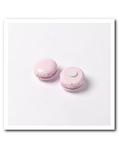 macaron adhesif rose