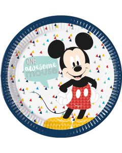 8 Assiettes Mickey awesome 23 cm