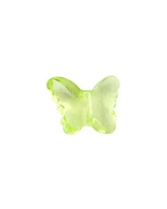 Lot de 12 papillons translucides vert anis