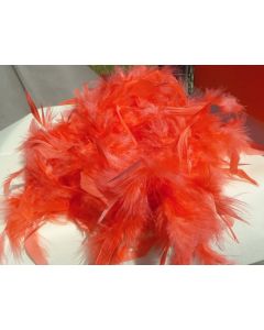 Boa en plumes - corail