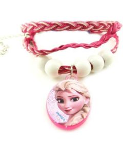 Collier rose - Reine des Neiges